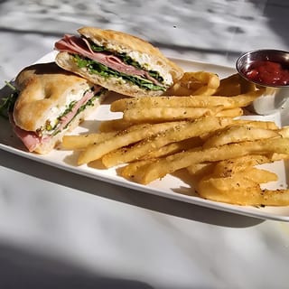 Mortadella & Whipped Ricotta on Focaccia